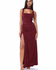 Claire Dress Burgundy