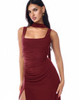 Claire Dress Burgundy