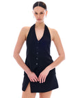 Tiana Vest Black