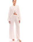 Louise Pants White