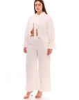 Louise Pants White
