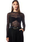 Monica Top Black Lace