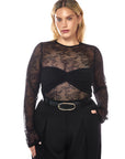 Monica Top Black Lace