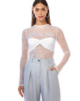 Monica Top White Lace