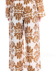 Brandy Pants Brown Print