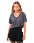 V T Shirt Gray