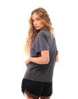 V T Shirt Gray