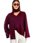 Sol Sweater Burgundy