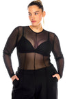 Tanya Bodysuit Sparkling Black