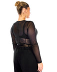 Tanya Bodysuit Sparkling Black