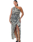 Naya Dress Zebra Print