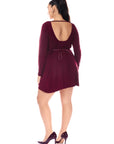 Aliana Dress Burgundy