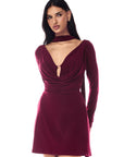 Aliana Dress Burgundy