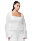 Kourtney Tailored Top White