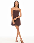 Simon Dress Brown
