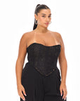Tiana Corset Black Lace