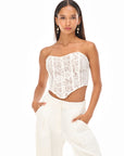 Tiana Corset White Lace