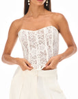 Tiana Corset White Lace