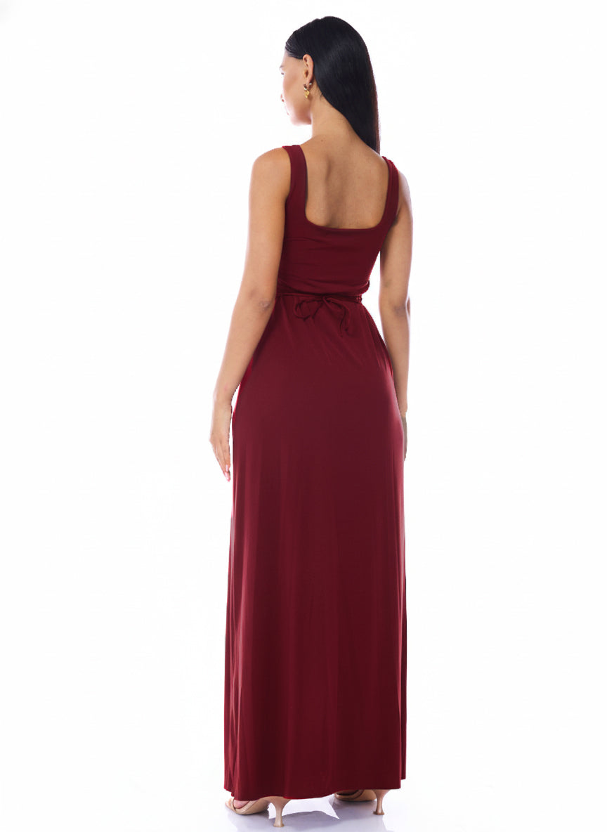 Claire Dress Burgundy