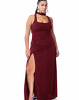 Claire Dress Burgundy