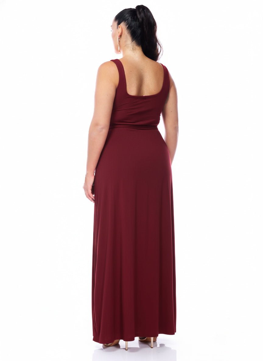 Claire Dress Burgundy