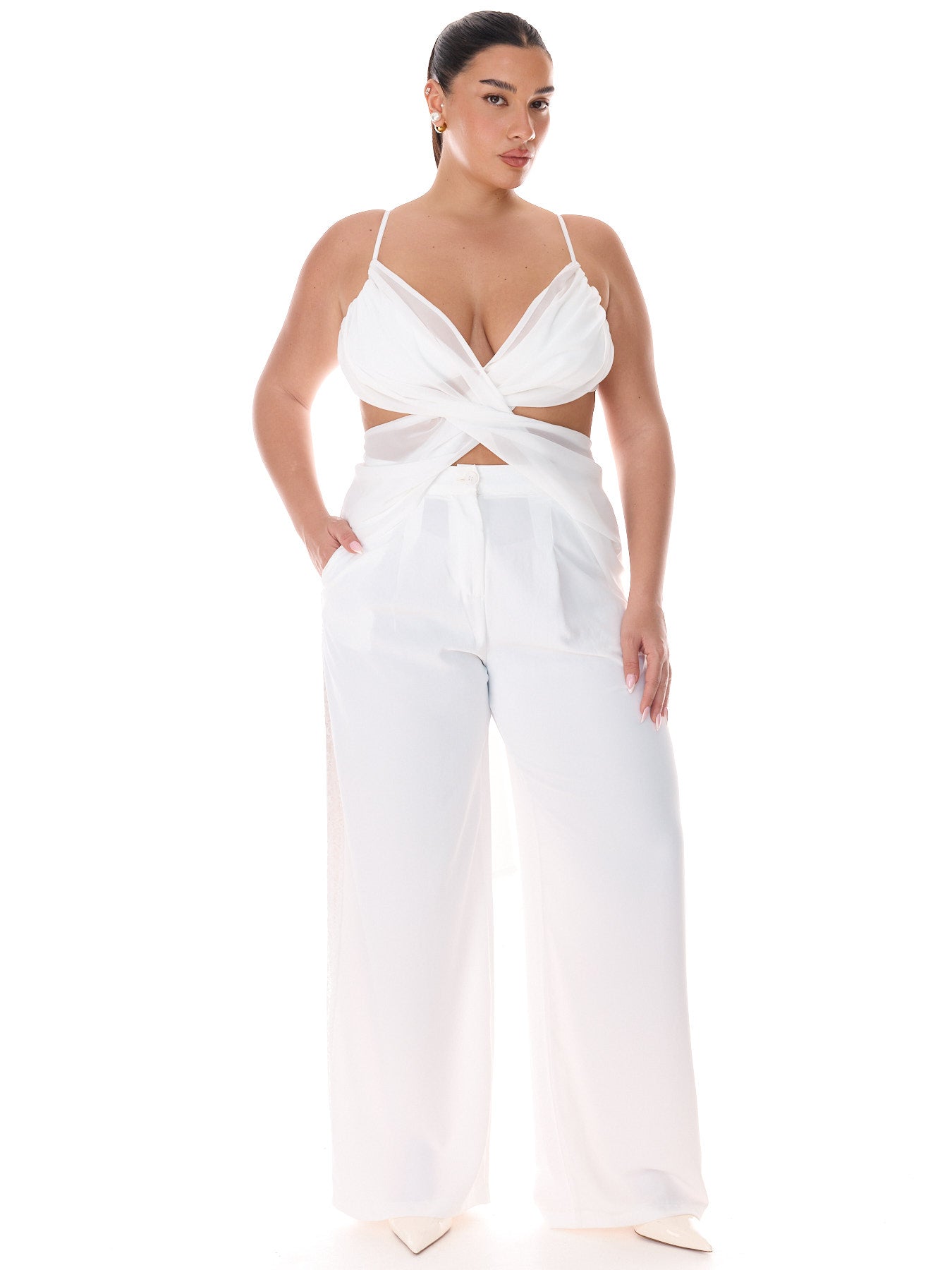 מכנס אשלי לבן