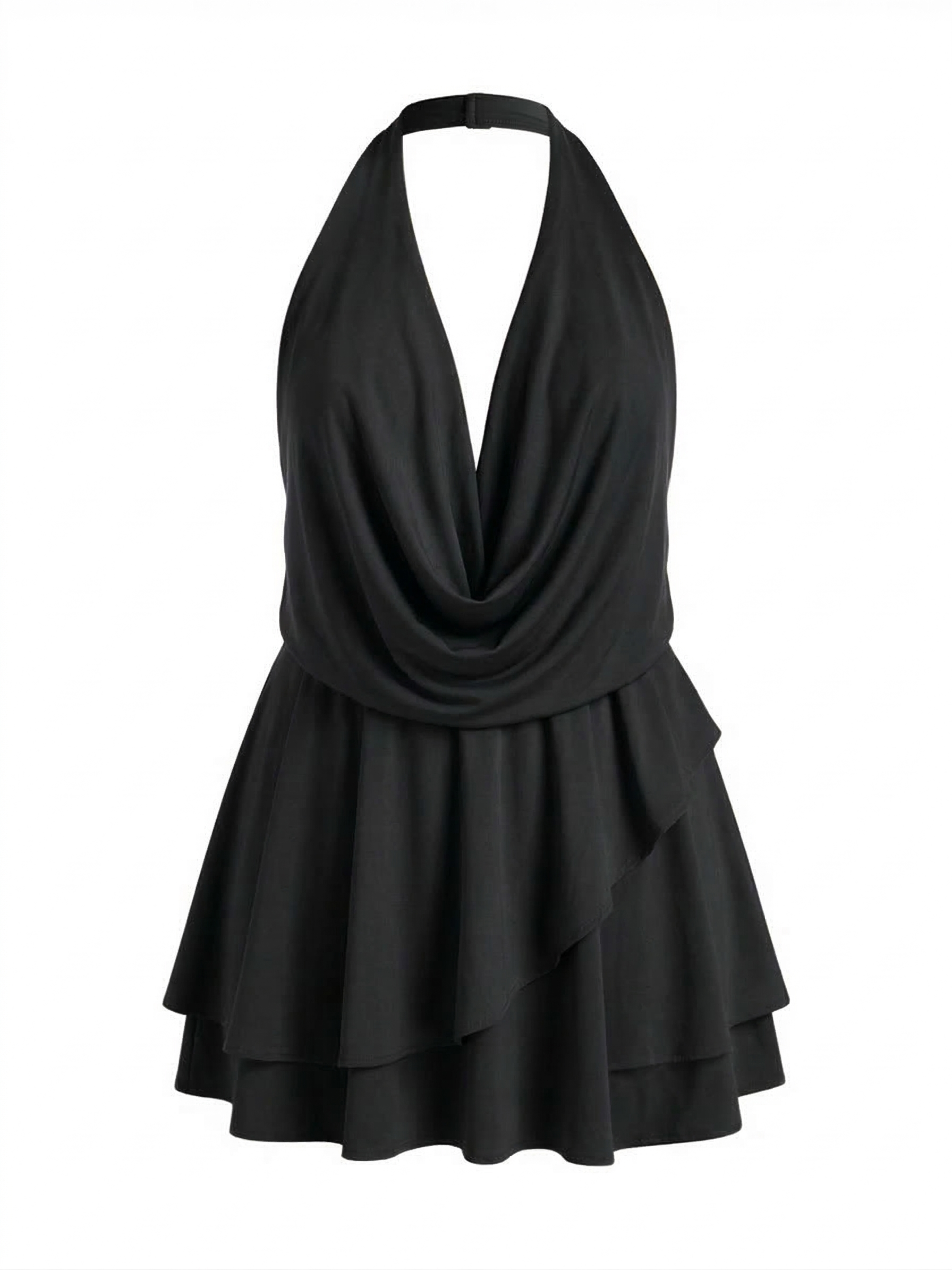 שמלת סברינה שחורה