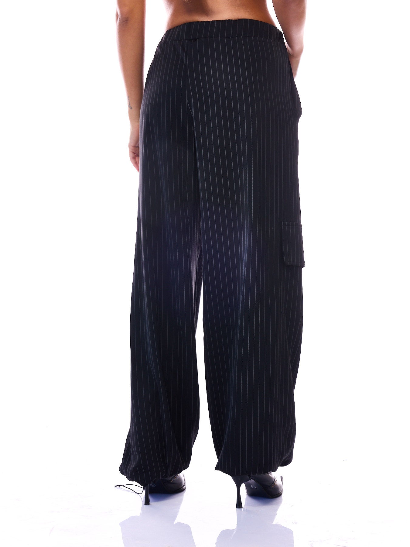 Cargo Pants Stripes Print