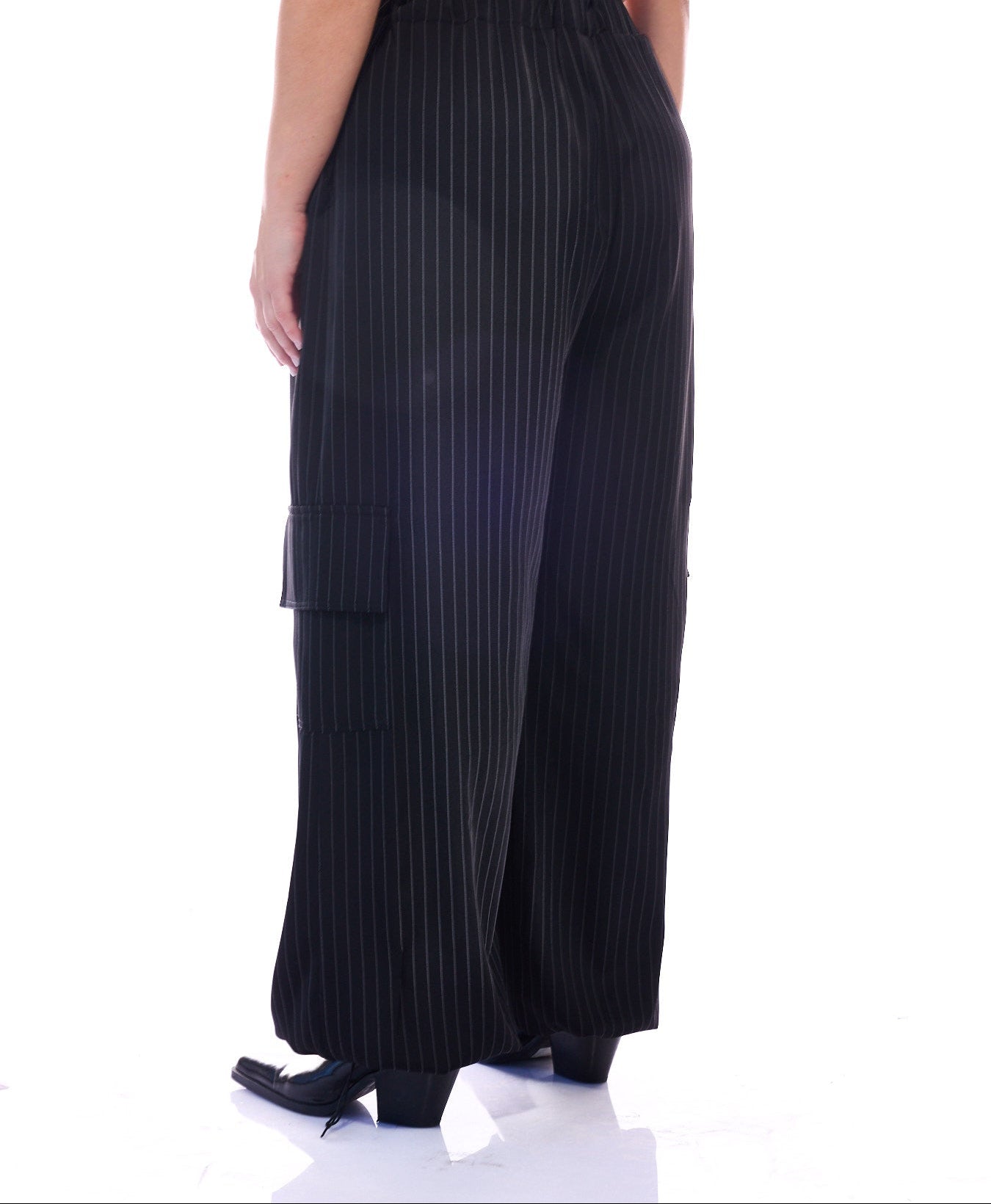 Cargo Pants Stripes Print