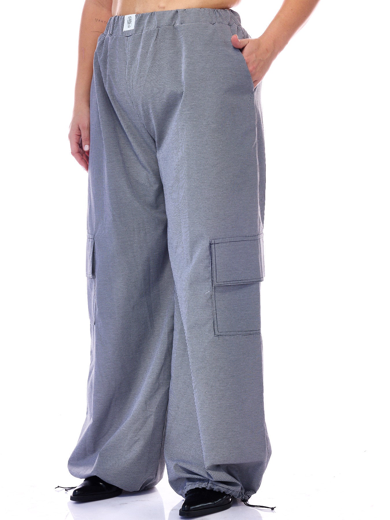 Cargo Pants Checkered Print