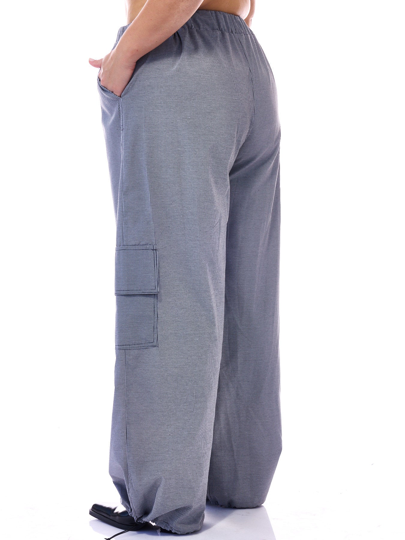 Cargo Pants Checkered Print