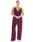 Ariana Jumpsuit Wine