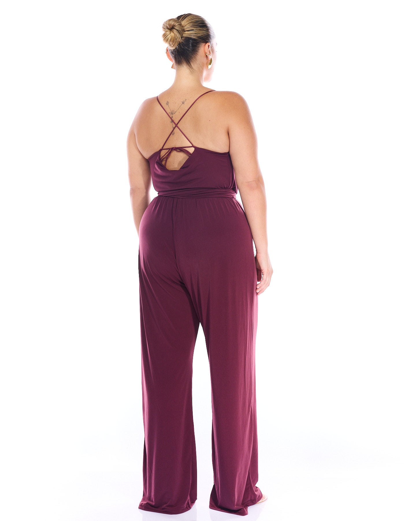 Ariana Jumpsuit Wine
