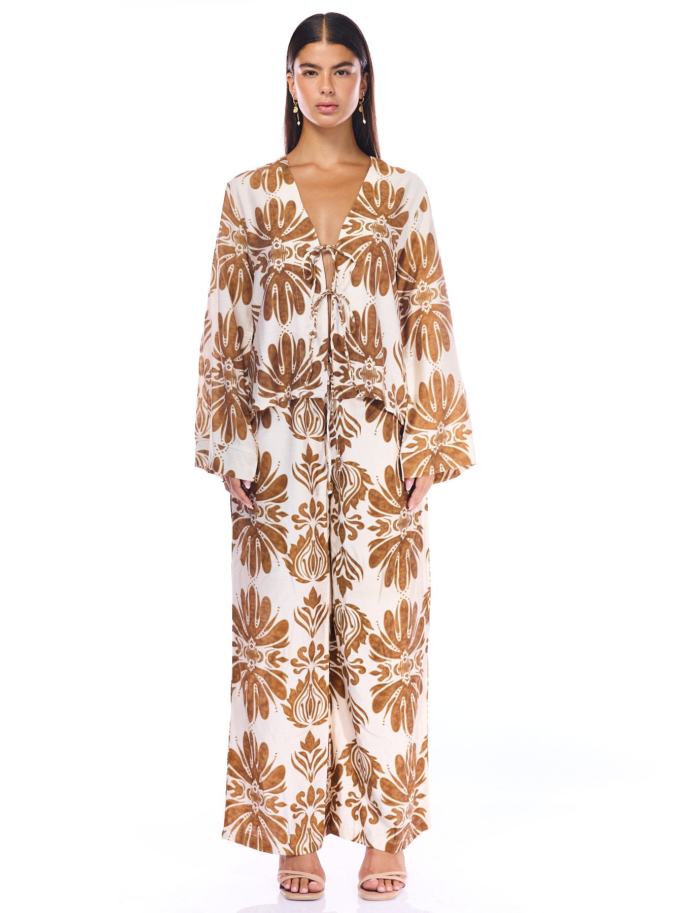 Brandy Shirt Brown Print