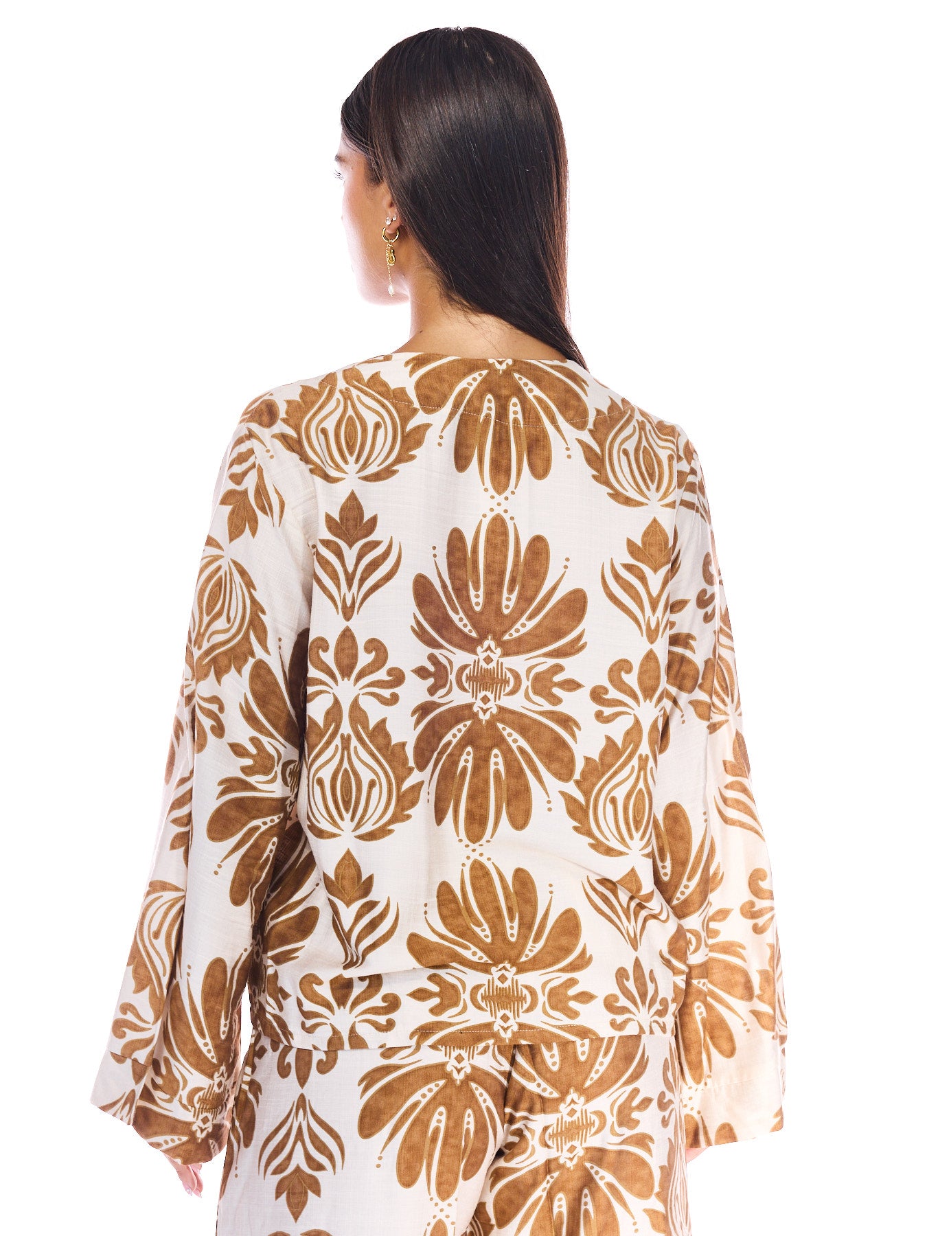 Brandy Shirt Brown Print