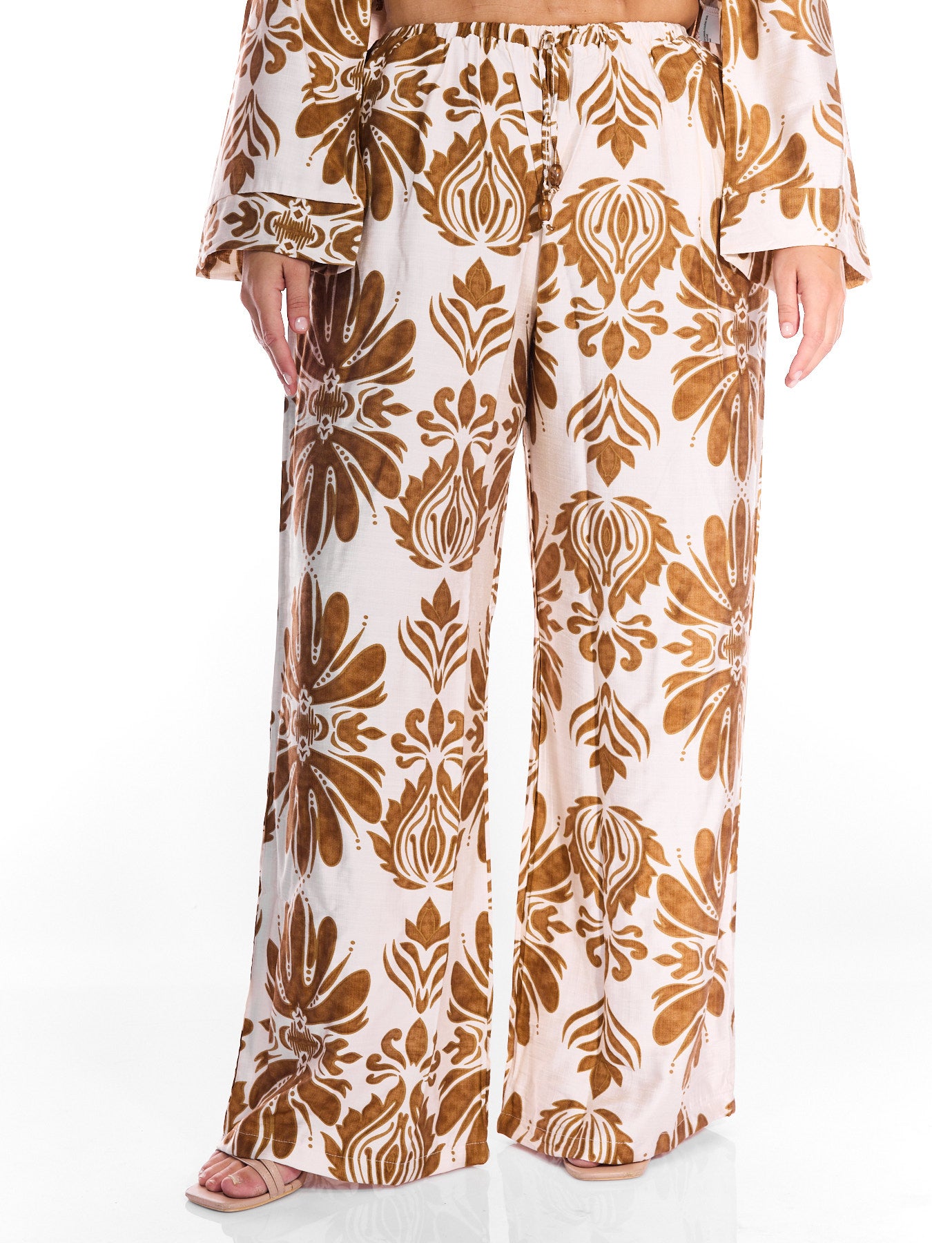 Brandy Pants Brown Print