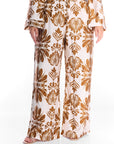 Brandy Pants Brown Print