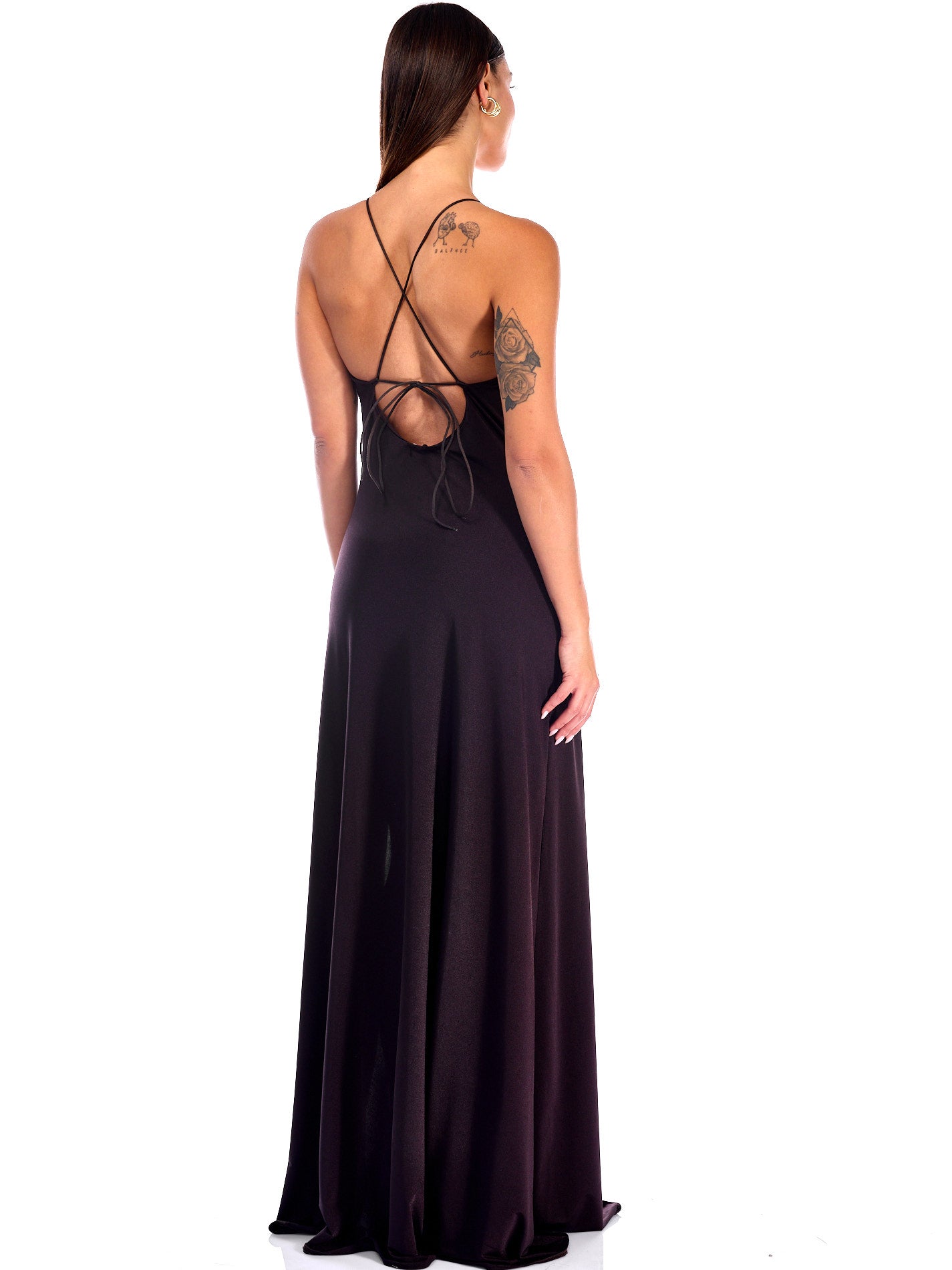 שמלת אריאנה חומה