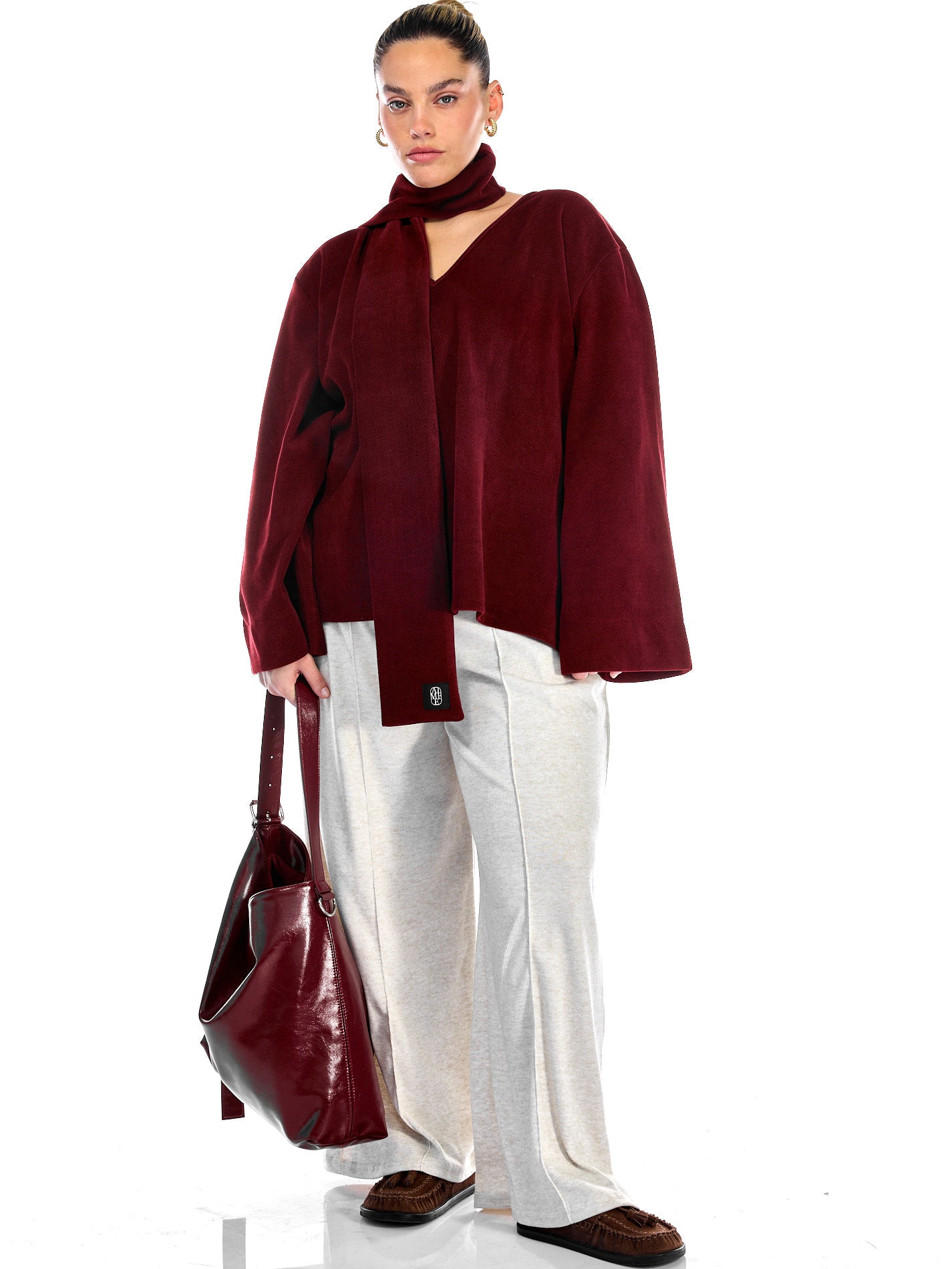 Sol Sweater Burgundy