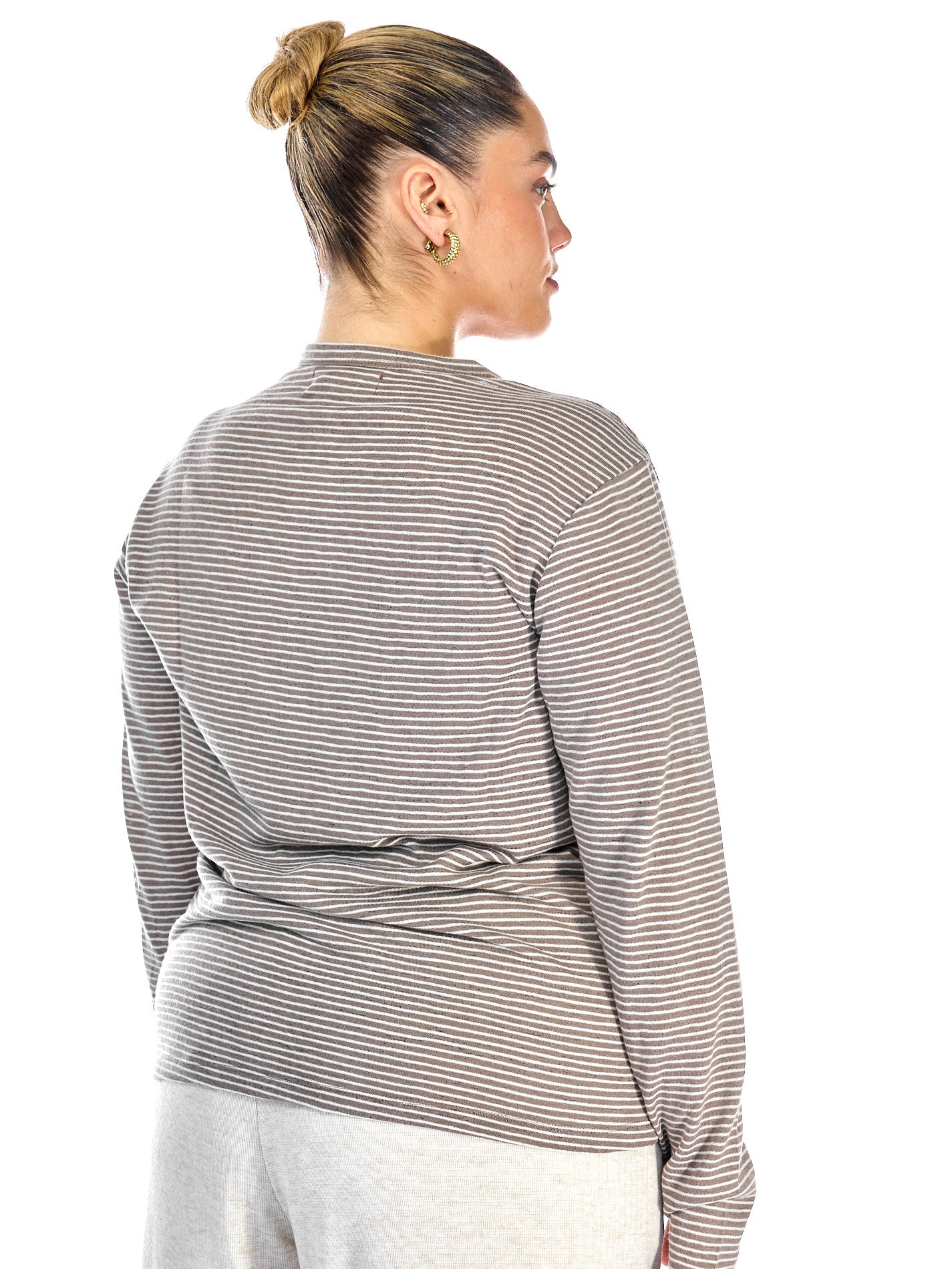 Nickey T-Shirt Mocha Stripes