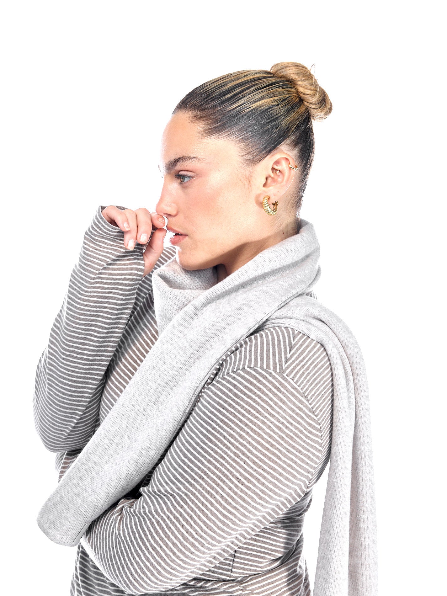 Nickey T-Shirt Mocha Stripes