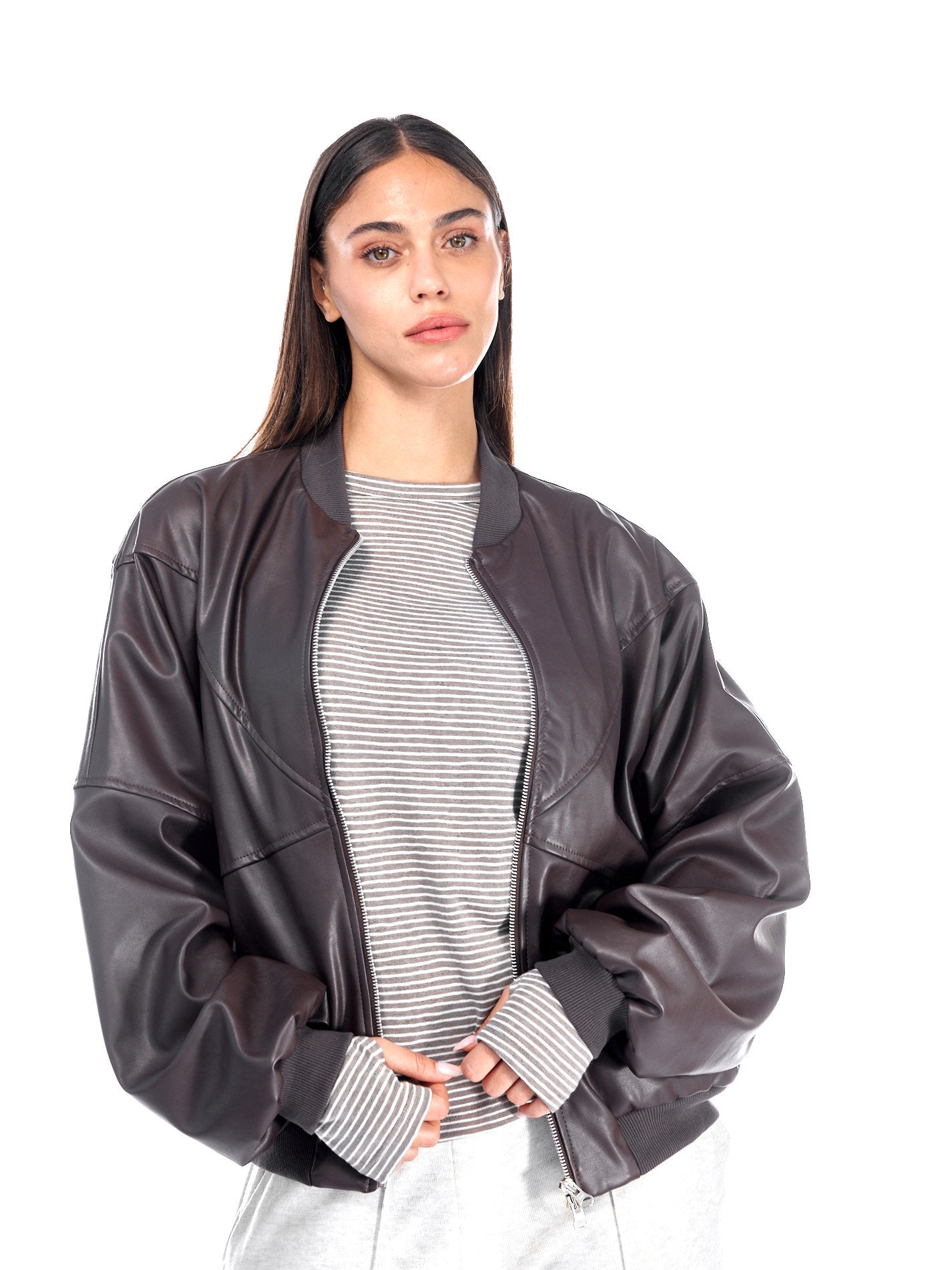 Nickey T-Shirt Mocha Stripes