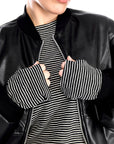 Nickey T-Shirt Black Stripes