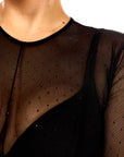 Tanya Bodysuit Sparkling Black