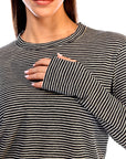 Nickey T-Shirt Black Stripes