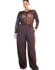 Tanya Bodysuit Brown