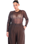 Tanya Bodysuit Brown