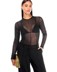 Tanya Bodysuit Sparkling Black