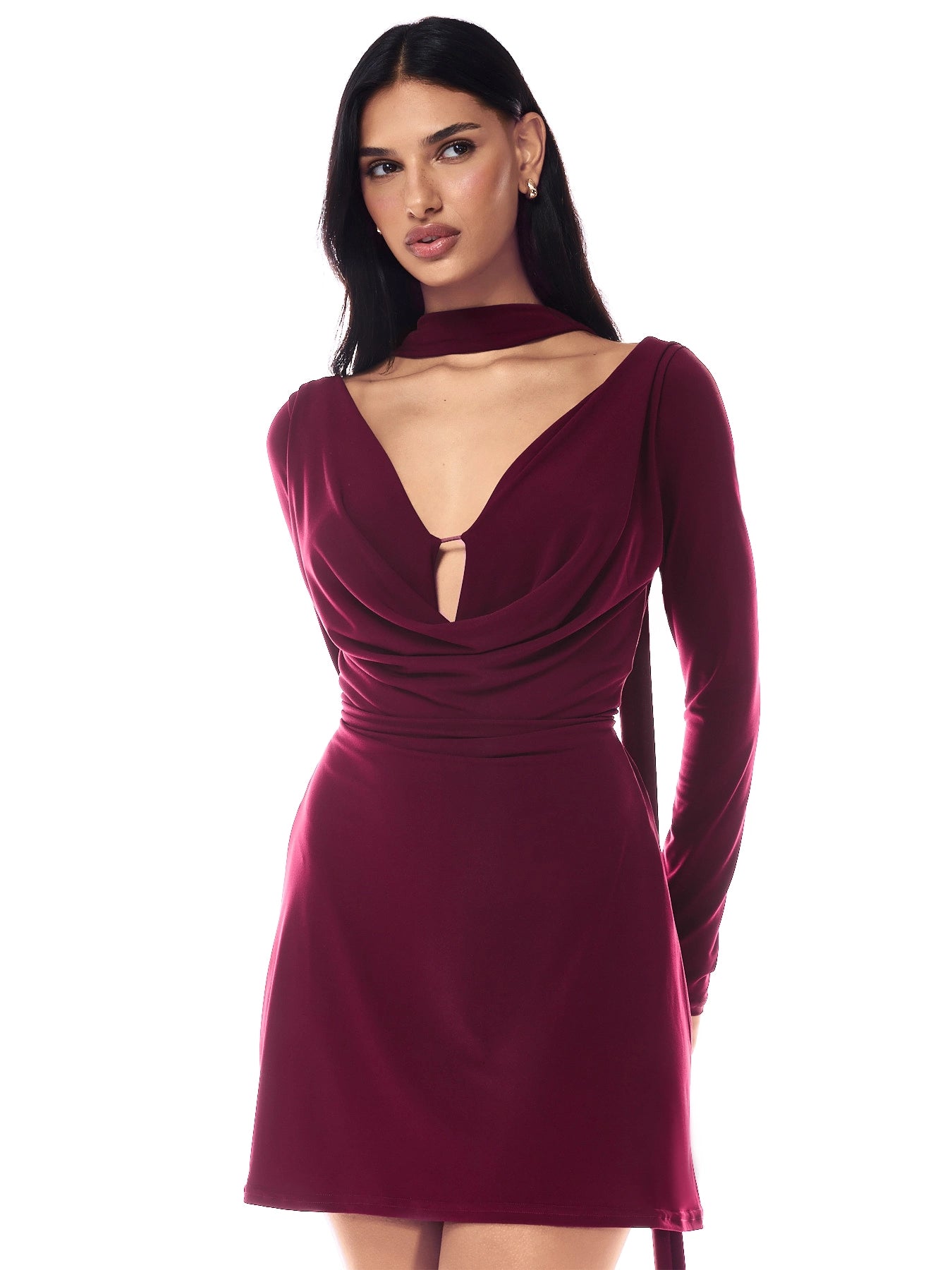 Aliana Dress Burgundy