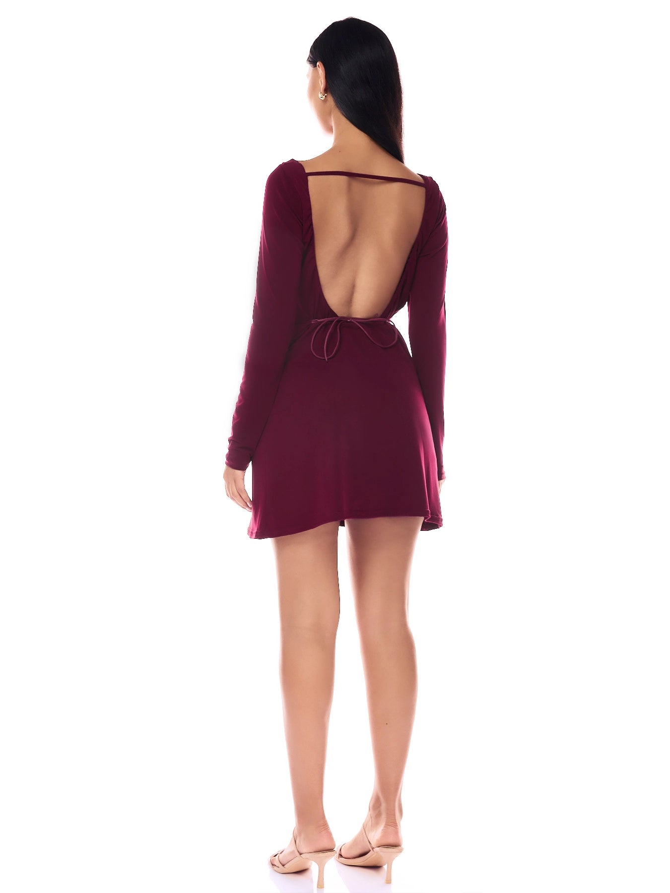 Aliana Dress Burgundy